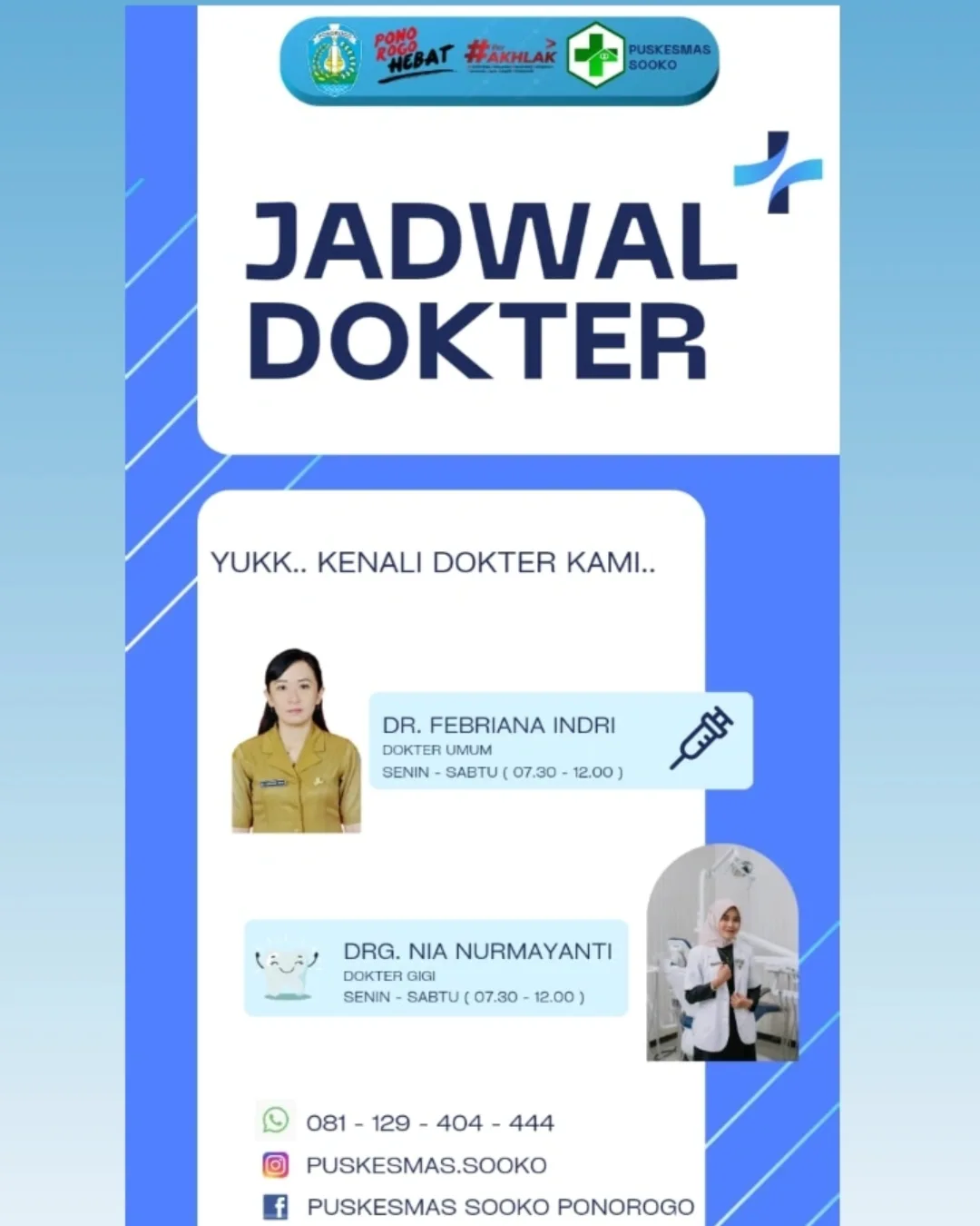 Jadwal Dokter - (Ada 1 foto)